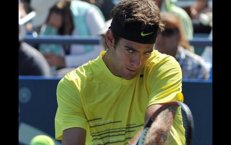 El tenista argentino Juan Martin Del Potro durante el partido de segunda del US Open. EFE  /