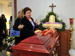 Imagen durante el funeral de las periodistas Rocío González Trapaga y Marcela Yarce Viveros. EFE  /