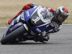 El español Jorge Lorenzo durante la carrera en del Gran Premio de San Marino. AP  /