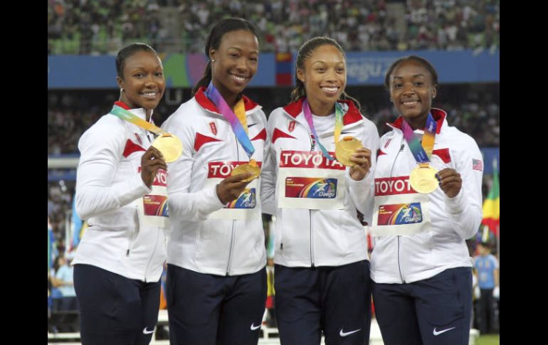 El día de hoy se disputaron los relevos 4X100 femenil, Estados Unidos ganó el oro. EFE  /