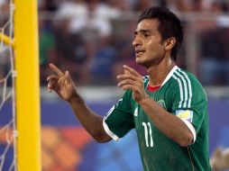 Morgan Plata de la Selección Nacional de México, durante la Copa del Mundo de futbol de Playa en Ravenna, Italia. MEXSPORT  /