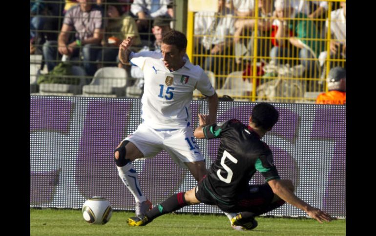 Claudio Marchisio durante un partido amistoso contra México. MEXSPORT  /