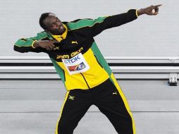 El velocista jamaiquino, Usain Bolt, posee cinco medallas de oro en Mundiales y tres en Juegos Olímpicos. AFP  /