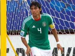 El capitán de la Selección Mexicana, Francisco Cati, igualó el partido a uno ante Ucrania al minuto 32. MEXSPORT  /