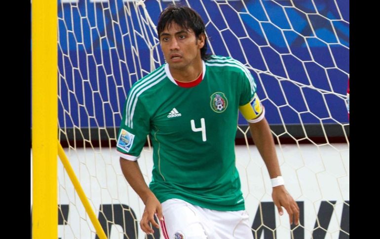 El capitán de la Selección Mexicana, Francisco Cati, igualó el partido a uno ante Ucrania al minuto 32. MEXSPORT  /