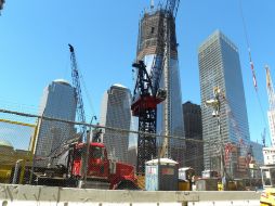 Fotografía del sur de Manhattan, una zona devastada tras los atentados del 11 de septiembre. EFE  /