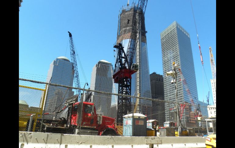 Fotografía del sur de Manhattan, una zona devastada tras los atentados del 11 de septiembre. EFE  /