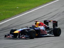 Sebastián Vettel, de Red Bull, obtuvo hoy su octavo triunfo de temporada. AFP  /