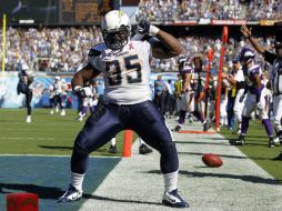 Tolbert celebra con un bailecito su victoria en el campo. REUTERS  /