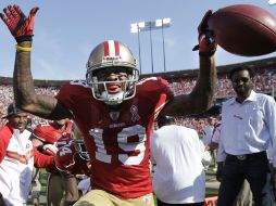 Ted Ginn fue el factor de la victoria de los 49ers. AP  /