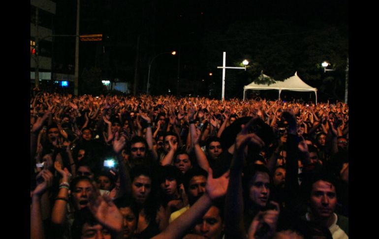 La euforia de los espectadores sólo se dio ante la música y no permeó en disturbios, según afirman las autoridades. A. MADERA  /