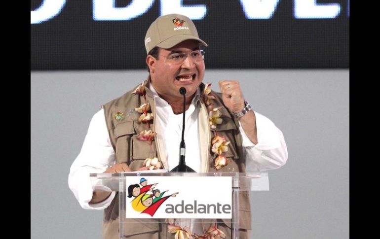 El gobernador de Veracruz, Javier Duarte de Ochoa planteó que este delito sea tipificado como Perturbación del Orden Público. ARCHIVO  /