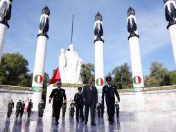 El Presidente Felipe Calderón durante la ceremonia. EL UNIVERSAL  /