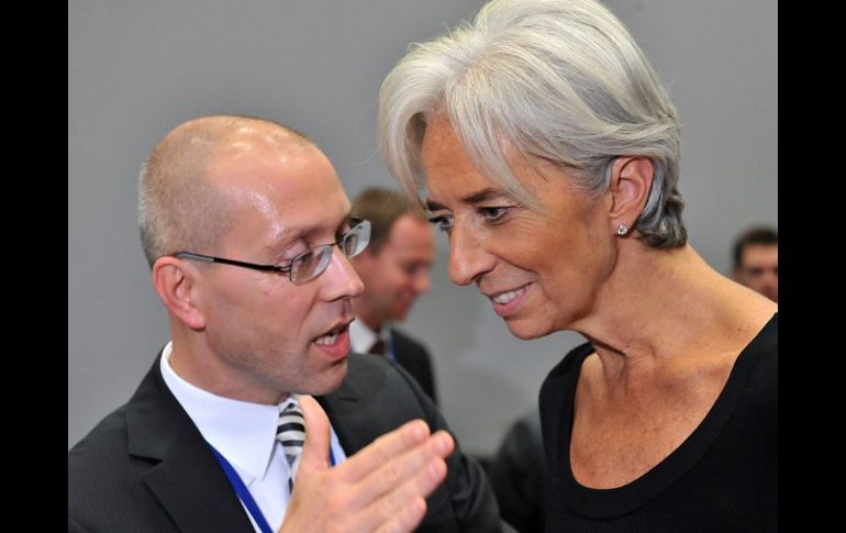 El pronóstico de Christine Lagarde sobre la recesión es sombrío. AFP  /