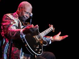 El gran guitarrista B. B. King, durante un concierto. ARCHIVO  /