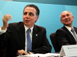 Bruno Ferrari y Francisco Mayorga expresaron hoy la postura del Gobierno tras el fallo de la OMC. EL UNIVERSAL  /