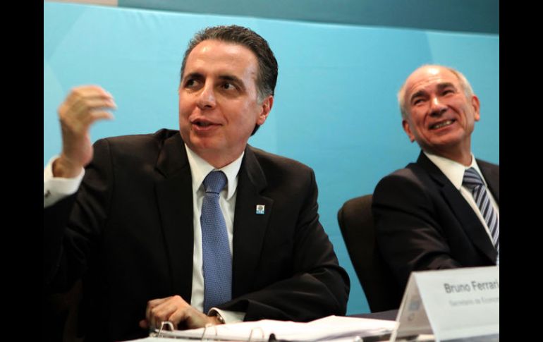 Bruno Ferrari y Francisco Mayorga expresaron hoy la postura del Gobierno tras el fallo de la OMC. EL UNIVERSAL  /