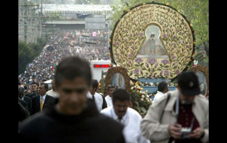 Como en el 2010, la Virgen será colocada en un templete de unos ocho metros de altura a las afueras de la Basílica de Zapopan. ARCHIVO  /