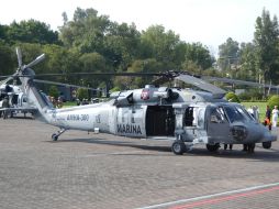 EU entregó ayer tres helicópteros Black Hawk tipo UH-60M a la Secretaría de Marina Armada de México como parte del programa. NTX  /