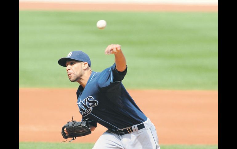 David Price lanzó sólo cuatro entradas, pues un pelotazo no pudo permitirle ir a la distancia en el partido. AFP  /