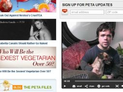 PETA ha entregado la documentación necesaria para lanzar su página. ESPECIAL  /