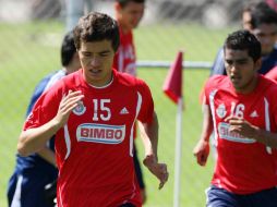 Erick Torres de Chivas, durante la sesion de entrrenamiento del dia de hoy. MEXSPORT  /