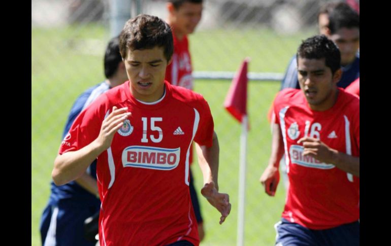 Erick Torres de Chivas, durante la sesion de entrrenamiento del dia de hoy. MEXSPORT  /