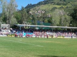 Durante la mañana, el Rebaño tuvo un entrenamiento en Atotonilco. E LÓPEZ  /