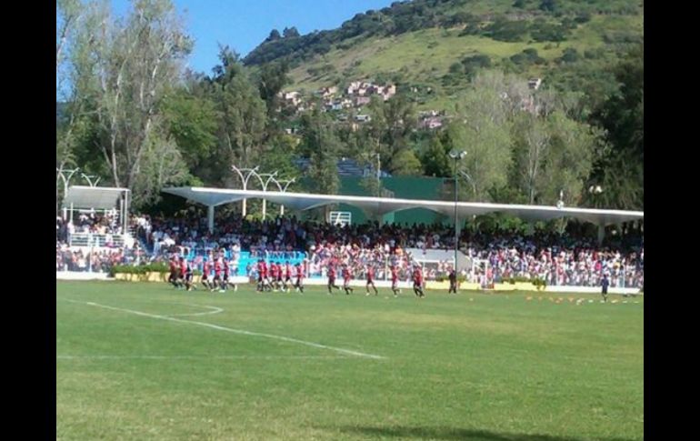 Durante la mañana, el Rebaño tuvo un entrenamiento en Atotonilco. E LÓPEZ  /