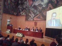 Además hubo un homenaje el ex ministro de SCJN, José de Jesús Gudiño Pelayo. O.GARCÍA  /