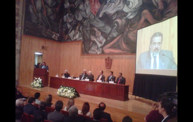 Además hubo un homenaje el ex ministro de SCJN, José de Jesús Gudiño Pelayo. O.GARCÍA  /