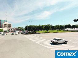 Área recién rehabilitada de la Glorieta La Normal, donde convergen las avenidas Ávila Camacho y Alcalde. EL INFORMADOR  /