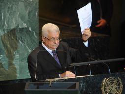 Abbas, presidente de la Autoridad Nacional Palestina, pide que su pueblo sea reconocido como un Estado soberano e independiente. NTX  /