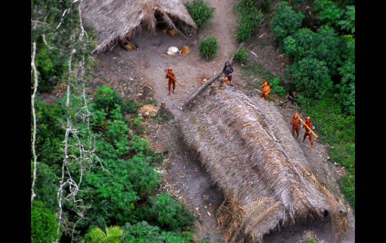 Tribu no contactada, en el Amazonas brasileño. ESPECIAL  /