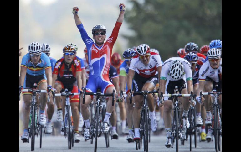 El británico Mark Cavendish calificó de 'increíble' el triunfo logrado en Rudersdal. AP  /