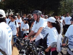 El secretario de la Salud Jalisco señaló que la promoción del uso de la bicicleta como una forma de ejercicio es importante. ESPECIAL  /