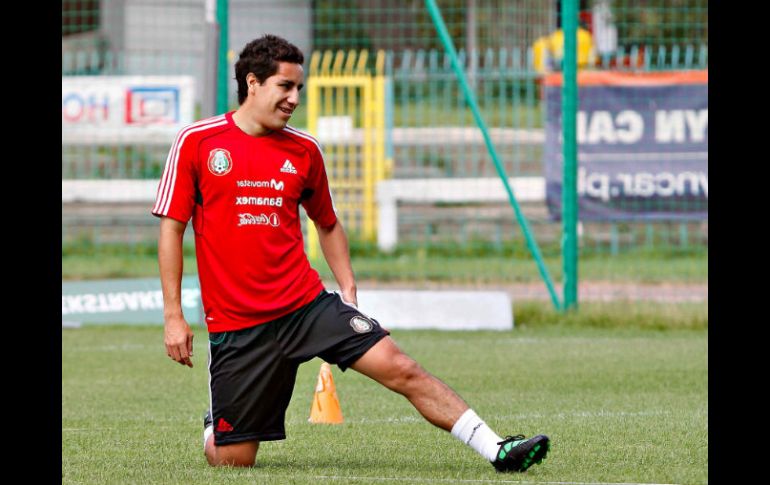 El mexicano, Pablo Barrera, que es parte del Real Zaragoza, participará en el encuentro de las selecciones en Torreón. MEXSPORT  /