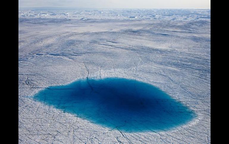 El glaciar Humboldt en Groenlandia, Greenpeace realizó una expedición al Ártico para investigar los efectos del cambio climático. EFE  /