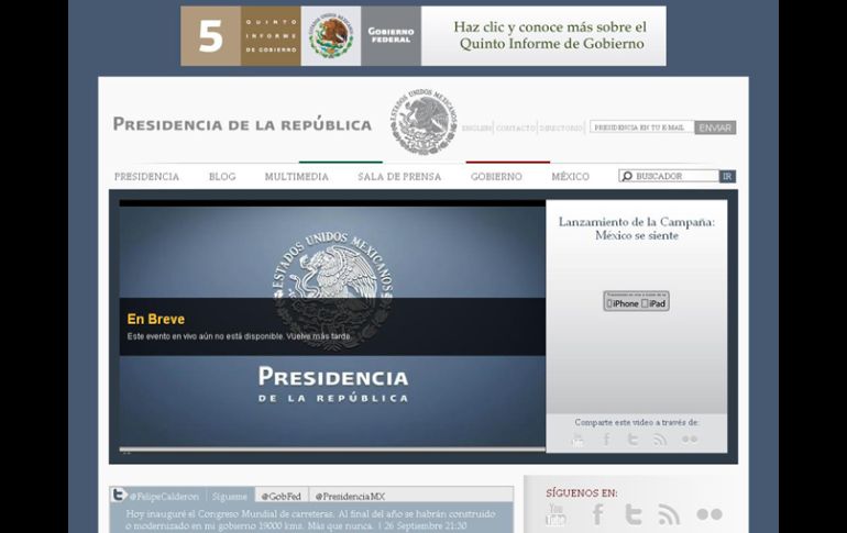 La Presidencia de México no es un ejemplo para el resto de la Administración Pública en materia de gasto público efectivo. ESPECIAL  /