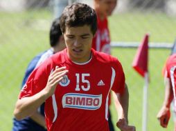 Érick Torres, durante un entrenamiento del cuadro rojiblanco. MEXSPORT  /