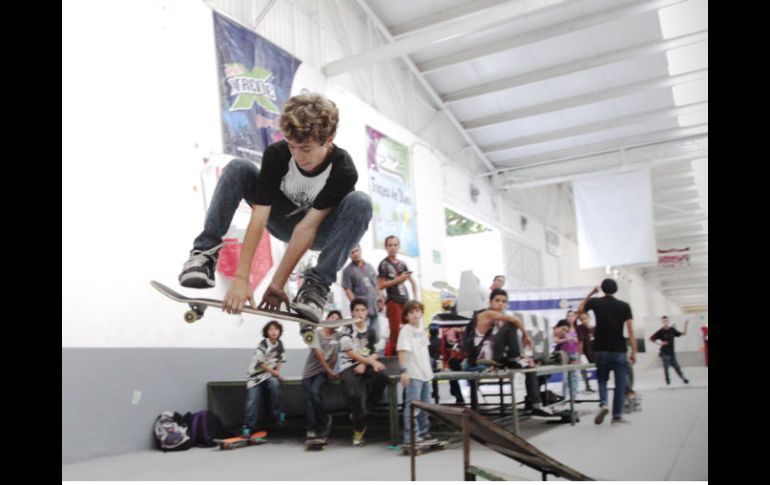 el área de skate board estuvo lleno de participantes pequeños, así como la de 'Break Dance'.  /