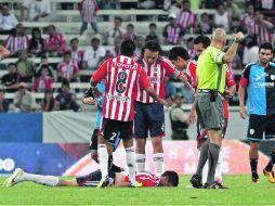 Jorge Enríquez permaneció dos noches en observación tras el golpe que recibió en el duelo ante Querétaro.  /