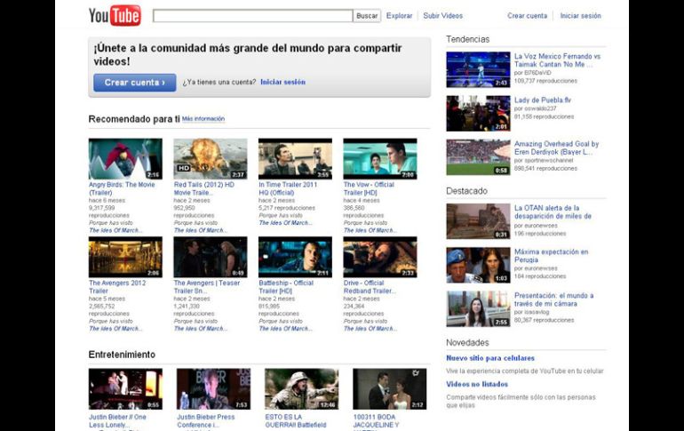 Youtube pretende ser un negocio más rentable que aproveche de la demanda de nuevos servicios de televisión por Internet. ESPECIAL  /