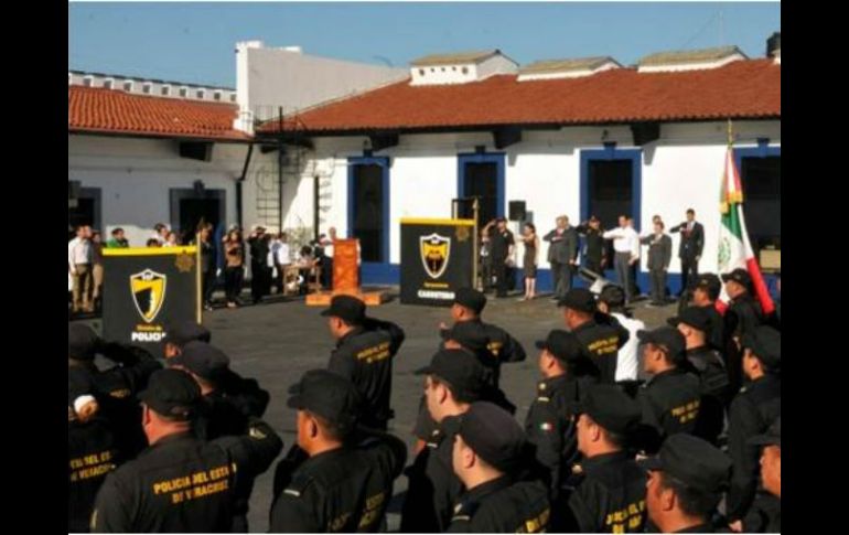 De los 21 mil 35 policías que tiene la entidad veracruzana, 2 mil 234 ya han sido evaluados. ESPECIAL  /