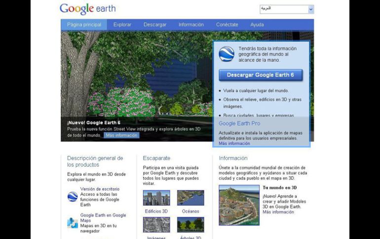 Algunos usos de Google Earth son conocer lugares distintos y aprender sobre el planeta. ESPECIAL  /