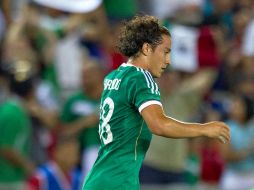 Andrés Guardado durante un juego amistoso en Barcelona, España. MEXSPORT  /