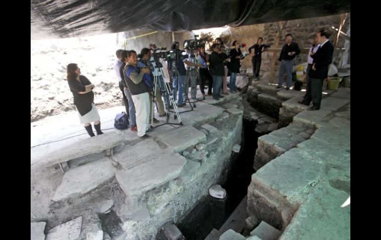 Este Cuauhxicalco es uno de los principales edificios asociados al Templo Mayor. SUN  /