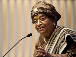 Ellen Johnson Sirleaf, de 72 años, es desde 2006 la primera mujer africana elegida democráticamente en Liberia. AFP  /