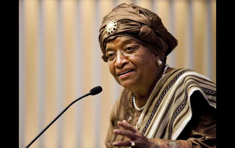 Ellen Johnson Sirleaf, de 72 años, es desde 2006 la primera mujer africana elegida democráticamente en Liberia. AFP  /