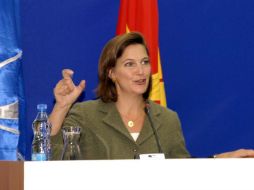 La portavoz del Departamento de Estado, Victoria Nuland, dijo que espera que Mahmoud Abbas cambie de opinión. ESPECIAL  /